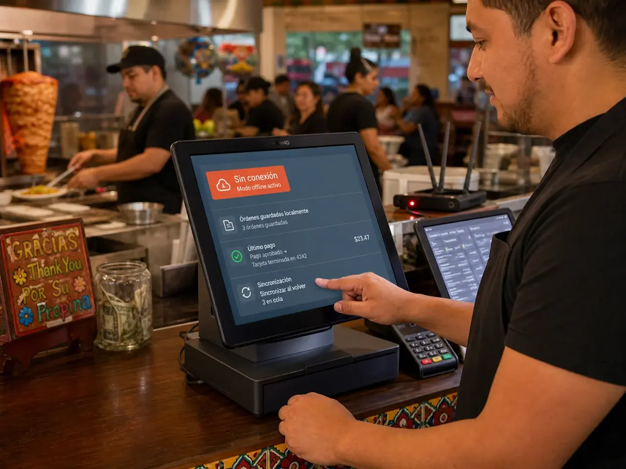 POS de Peblla operando en modo offline